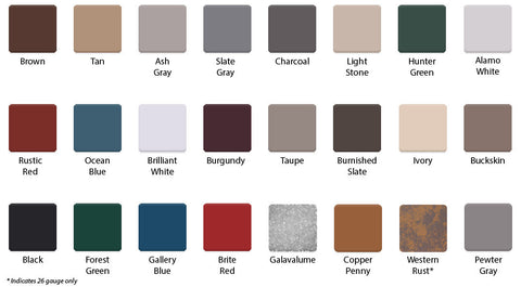 28Ga RAM Barn Metal 23' Pewter Gray