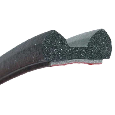 Peel N Stick 3/4" x 5/16" Sponge Cushion Strip Black 15'L (99-4610-245)