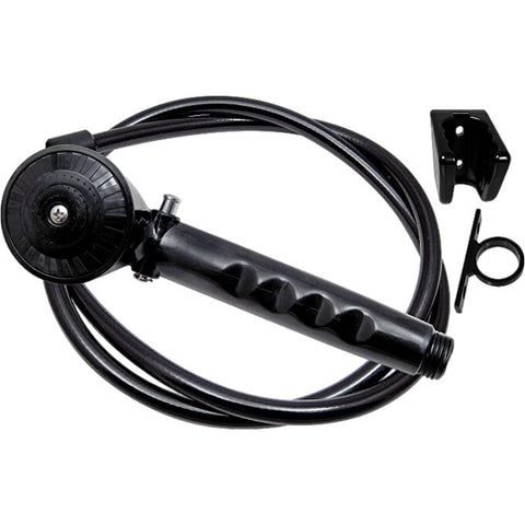 60" 1 Function Hand Held Showerhead Vinyl Hose Kit Black (PF276026)