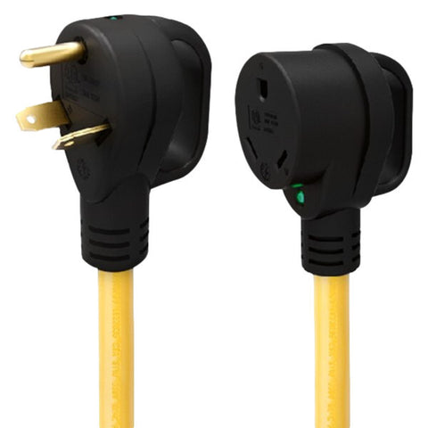 50' Extension Power Cord W/Handle Grip 30A Straight Male x 30A Locking Female (30ARVE50)