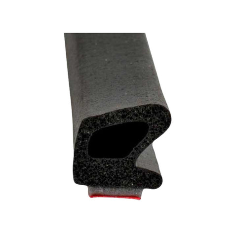 7/16" Peel N Stick Medium Hollow Triangular Seal Black 30' L (99-4381-277)