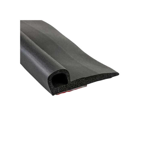 2 1/2" Peel N Stick "P" Profile Rubber Wiper Seal 30'L Black (99-4267-265)