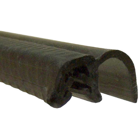 Door & Hatch Thin Side Lip Push On Seal Black 7/8" W x 1/2" T x 15' L (99-4235-277)