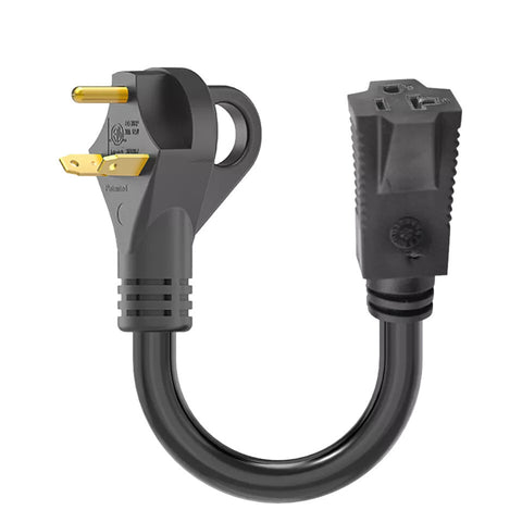 RV Generator Adapter Cord 30A to 15/20A 12" (RAC302012)