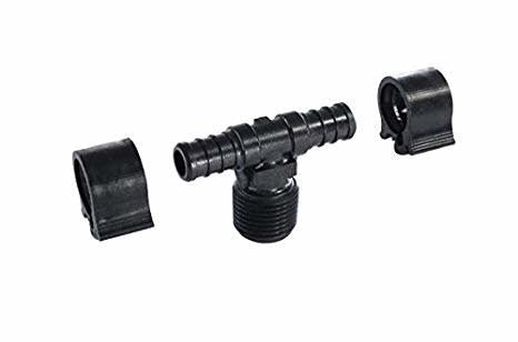 Flair-It PEXLock 1/2" Tee W/Clamps (30822)
