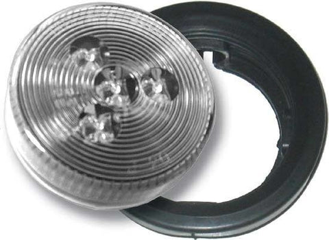 ***CLEARANCE** J-25-RKC 2.5" Round LED Clear/Red Diodes