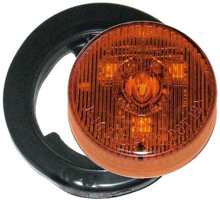 2" LED Trailer Light Round Amber/Amber w/Grommet & Wire  (J-16-AK)