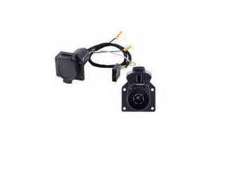 (WH4F-7B12) 4 Flat To 7 Way Blade Wire Harness 12"