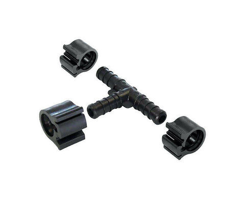 Flair-It PEXLock 3/8 in. PEX x 3/8 in. Dia. PEX Tee with Clamps (30831)