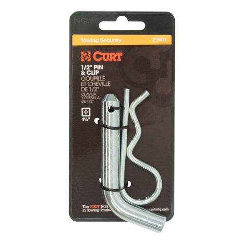 Curt 1/2" Hitch Pin & Clip 21401