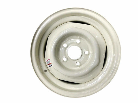 Dexstar Retro 14"x 5.5 Conventional Wheel  5 on 4.5" Bolt - Cream 2.62" Diameter Bore