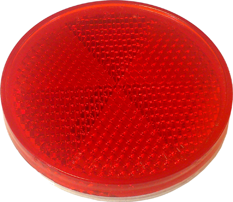 2-1/4 Inch Red Round Adhesive Reflector | 2 Pack | J-214-R
