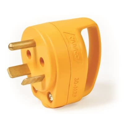 30 Amp PowerGrip Replacement Male Plug (Mini) | 125V / 3750W | Replaces ED-304P | 55283