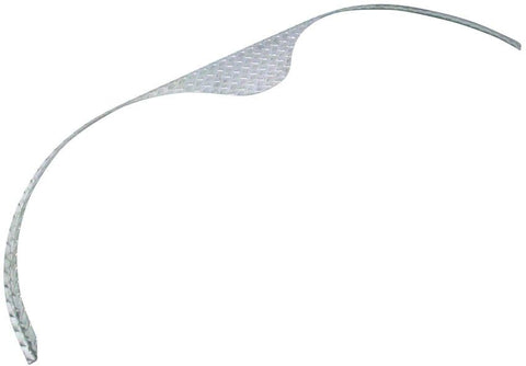 Diamond Plate Aluminum | Tandem Teardrop Fender Flare | 72"L x 2"W x 20"H | for Double Axle Trailer