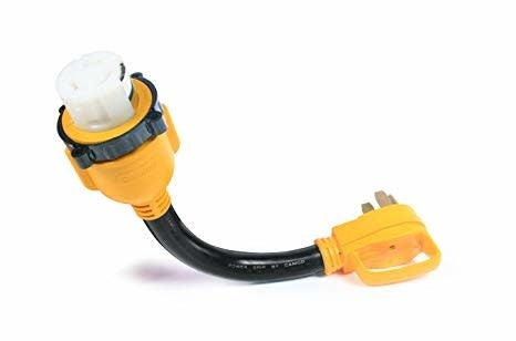 (55552) 50Amp Power Grip 18" Dogbone - 90M / F-Locking Adapter  *Discontinuing*