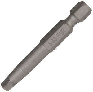 #3 Square x 1-15/16" OAL 1/4" Hex Rock River® Standard Power Bit