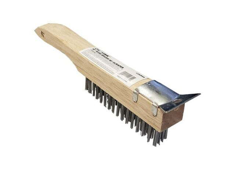 10" Wire Brush W/Scraper (CZWB4A)