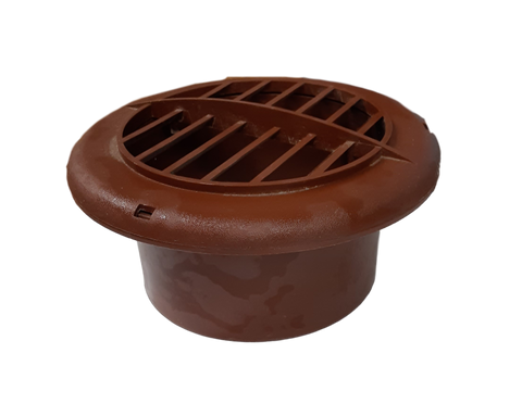 AC VENT COVER ROUND/BROWN  (6008)