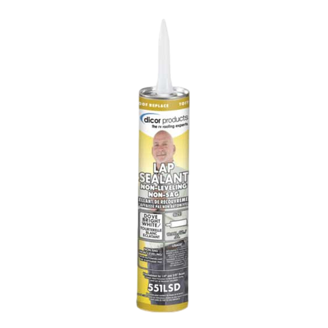Dicor Sealant Non-Level Non-Sag Dove (Bright White) 10.3 OZ Tube