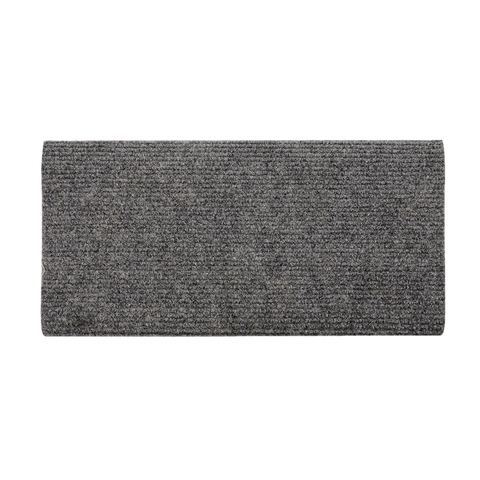 RV Step Rug 18" Gray | Non-Slip RV Step Cover with Hook Springs | SR-01GY