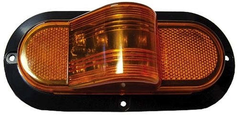 J-64-FA 6.5" x 2.25" Marker Light Amber Turn Flush Mount LED