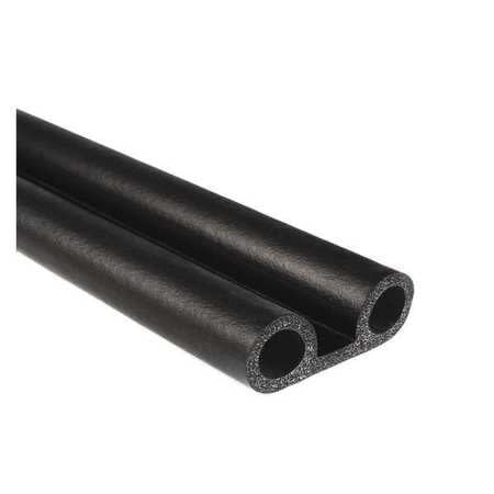 Double Rubber Bulb Seal 1.5"W x .500"H w/Adhesive (By the Foot) LP402