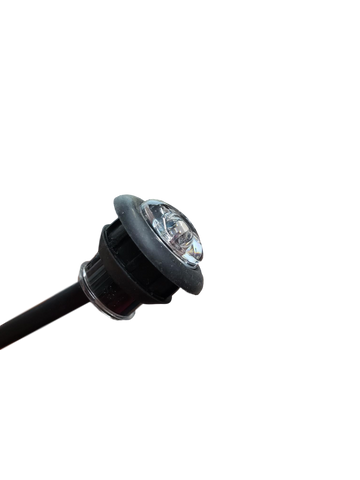10-Pack 3/4" Mini LED Trailer Lights - (Red Diode Clear Lens)