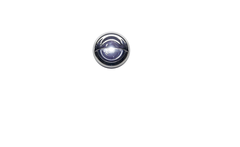 E34 Step Light Grommet Mounted White W/ Chrome Cover E34-WC00-1