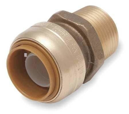 Sharkbite 1/2" Tube x 3/4" MNPT DZR Brass Reducing Adapter(U116LF)