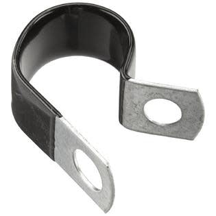 1/2" Closed Clamp - Galvanized Vinyl Coated - 25 Pack