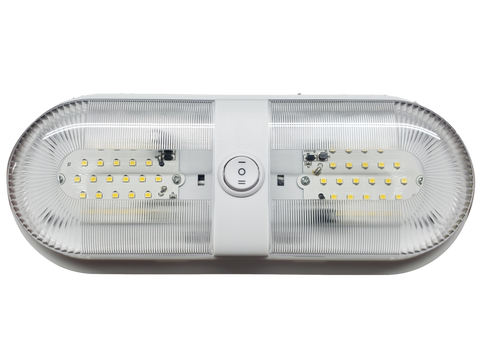 12V LED RV & Marine Dome Light | Double 32-LED Bright Interior Light | White | DRVDL