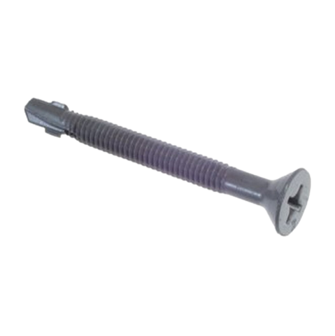 1lb of 2.75" Phillips Flat Head Self Drilling Screws #4 w/Wing - Zinc  (PFT1420234FZ)