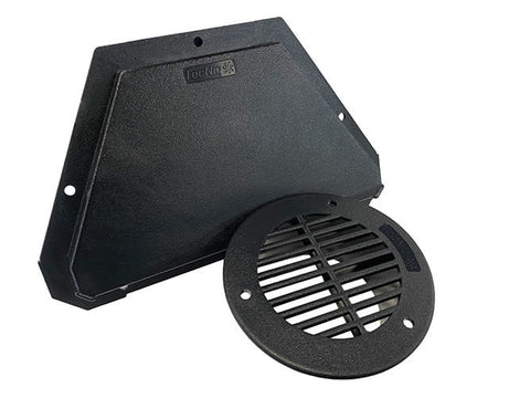 Exterior & Interior Circular Vent Cover - Black J00-0B01-1/J00-0B00-1 (Kit)