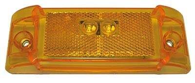LED Amber Marker Light 6.25" x 2.25" | Trailer Clearance/Marker Light | J-485-A