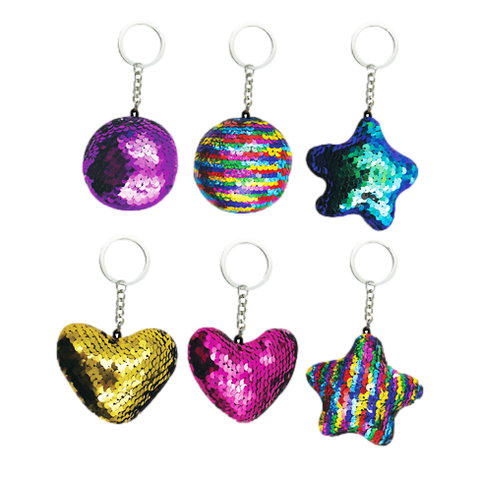 Sequin Pillow Keychain