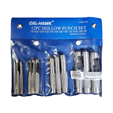 12pc Hollow Punch Set