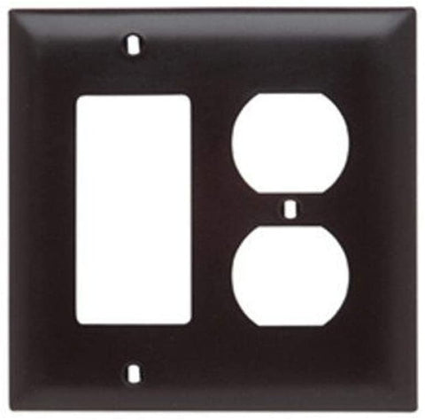 Legrand-Pass & Seymour Combination Wall Plate Brown SP826