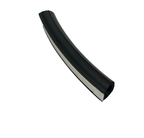 Hollow D Rubber Bulb Seal .825"W x .760"H w/Adhesive  (By the Foot) LP1750