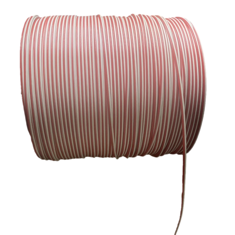 #18 Two Strand Red/White Wire (By the Foot)