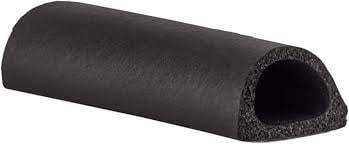 Hollow D Rubber Bulb Seal .500" W x .500"H (By the Foot) LP101