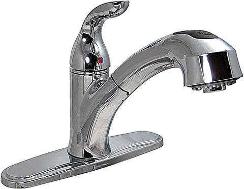 Hybrid RV Kitchen Faucet w/ Pull Out Spout - Single Lever Handle - Chrome  PF231341