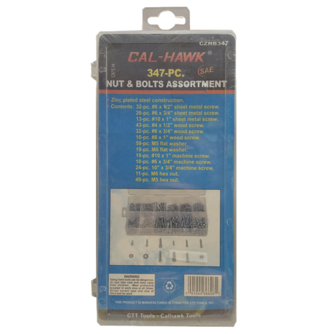 Nuts & Bolts Assortment 347PC (CZNB347)