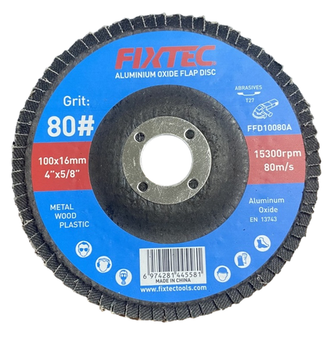 Aluminum Oxide Abrasive P80 Grit for Stainless Steel Grinding Wheel Flap Disc (FFD10080A)
