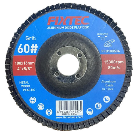 Aluminum Oxide Abrasive P60 Grit for Stainless Steel Grinding Wheel Flap Disc (FFD10060A)
