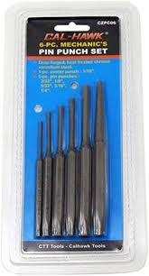 6pc Mechanics Pin Punch Set
