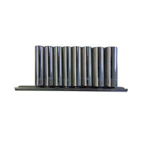 9pc 3/8" Dr. Metric Deep Socket Set w/ Holder