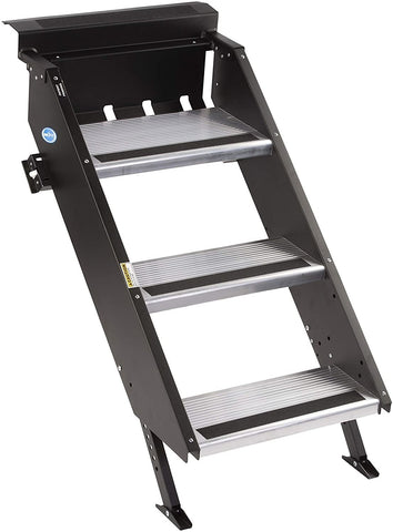 Morryde STP-207 Step Above-Gen2, 3 Step Entry Step Manual, 9" Rise , Fits Inner Door Flange Width Of 23.75-26.25"