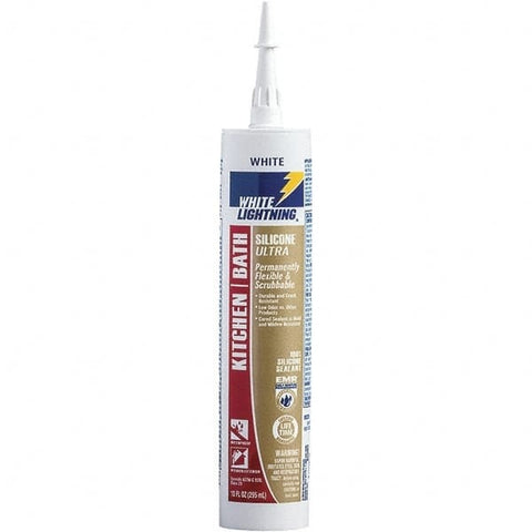 White Lightning 10 oz Cartridge Almond RTV Silicone Caulk