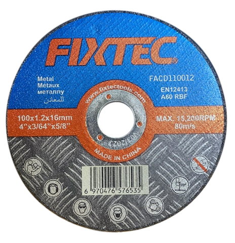 Grinding Cutting Abrasive Disc 4" Diameter (FACD110012)