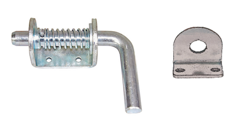 3/4" Heavy Duty Spring Latch (B2596) w/B2596KZ - 3/4" HD Zinc Plated Keeper